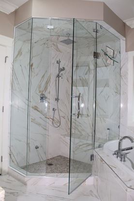 10mm Frameless Neo Angle with Double Transom